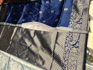 Elegant Blue Banarasi Saree