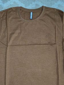 Men&#39;s Brown Long Sleeve T-Shirt