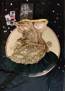 Gold Ruched Dress👸