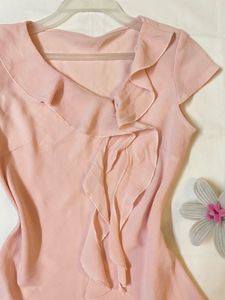 Pink Ruffle Top