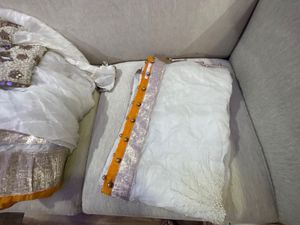 White Heavy Embroidery Lehanga Choli