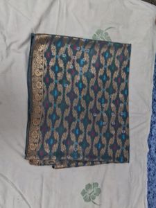 Gray Banarsi Work Dupatta 2.30mtr  Good