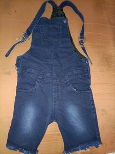 Denim Overalls Shorts