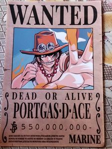 One Piece Portgas D Ace Wanted Poster