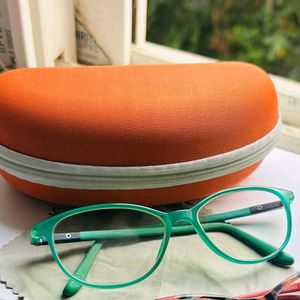 Reading Glasses With Green Frames