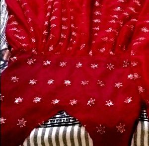 Beautiful  New One Time Use Anrakali Kurti With Pa