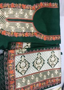 Embroidered Maroon Ethnic Suit Piece