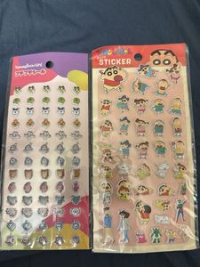 Shinchan & Tamagotchi Puffy Stickers