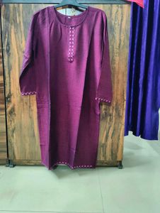 Elegant Purple Cotton Kurta