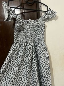 Floral Print Off-Shoulder Dress