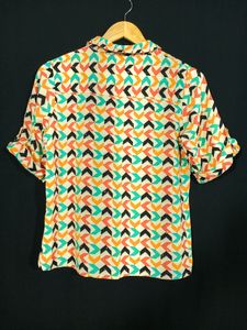 Funky Patterned Short Sleeve Shirt