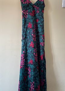 Green Floral Gown