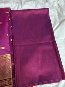 Purple banarasi Dress Material