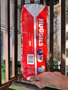 Huggies Baby Diapers S Size, 56 Count