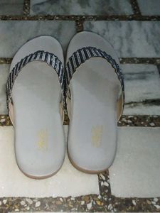EVA Based Women Flip Flop In Silver Colour