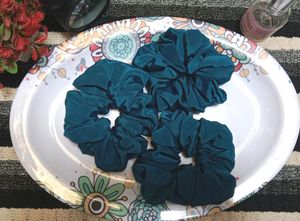 3 Satin Scrunchies Set.
