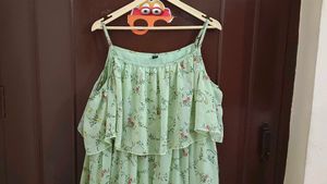 Light Green Frilled Dress