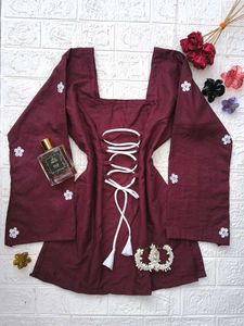 Corset Back Festive Kurti🫶🏻🦢