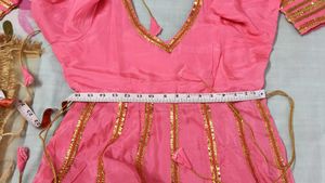 Pink Silk Anarkali