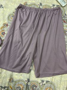 Lace Trim Night Suit With Shorts
