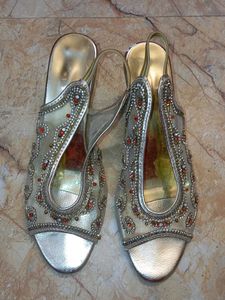 Elegant Beaded Heels