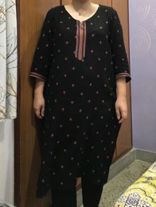 Black Printed Kurti