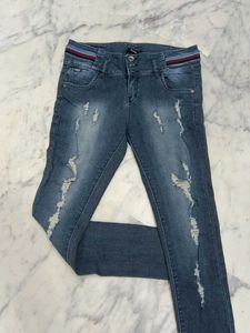 Distressed Denim Jeans