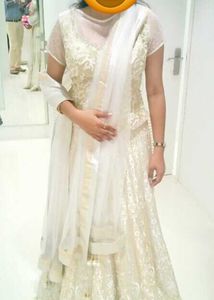 Royal Rich Off White Heavy Lehanga