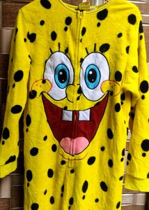 Spongebob Onesie soft woolen jumpsuit