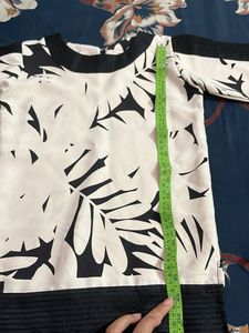 White Top With Black Design