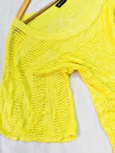 Pinterest Yellow Knit Top D