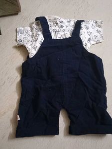 Cute Blue Baby Overalls