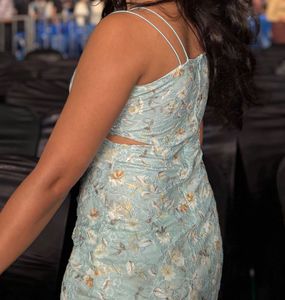 Mint floral Mini Dress XS-S