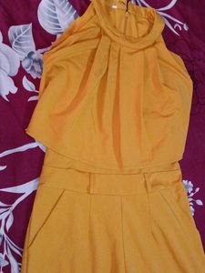 Chic Mustard Jumpsuit