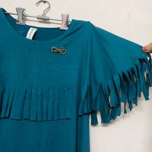 Dark Green Heavy Designer Top