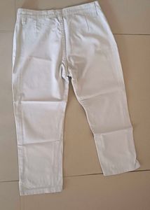 Off-White Cropped Pants