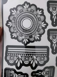 Henna Stencil For Both Hands