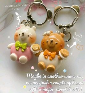 Sweet Treat Bear Keychains