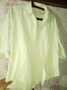 Striped Light Green Shirt