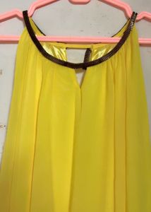 Yellow Halter Maxi Dress