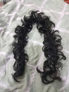 Black Curly Messy Bun Extension
