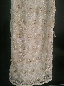 Self Embroidery Design NET Kurti