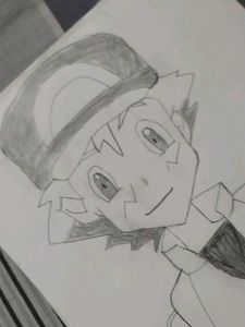 Ash Ketchum Pencil Drawing
