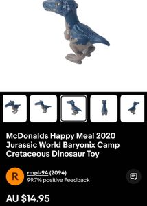 McDonalds Happy Meal 2020 Jurassic World Baryonix