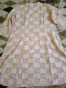 Rangmanch XL A-Line Linen Kurta And Inaya Palazzo