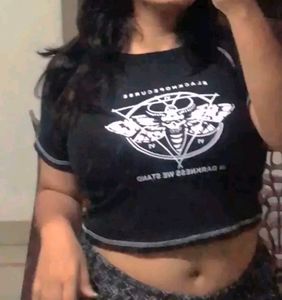 Girls Stylish Crop T Shirt
