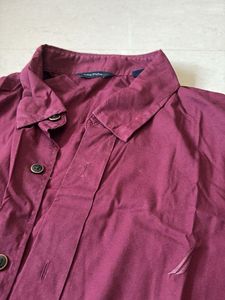 Burgundy Casual Shirt