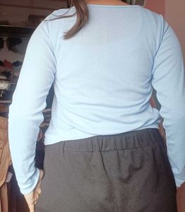 Light Blue Open Cardigan