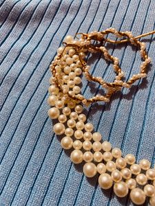 Pearl Necklace With Earrings