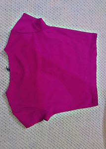 Bright Pink Crop Top
